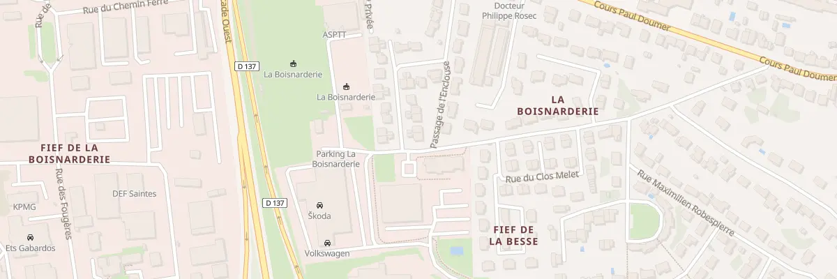 Plan du 21 Rue de l’Enclouse à Saintes