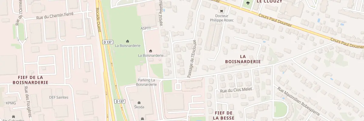 Plan du 15 Rue de l’Enclouse à Saintes