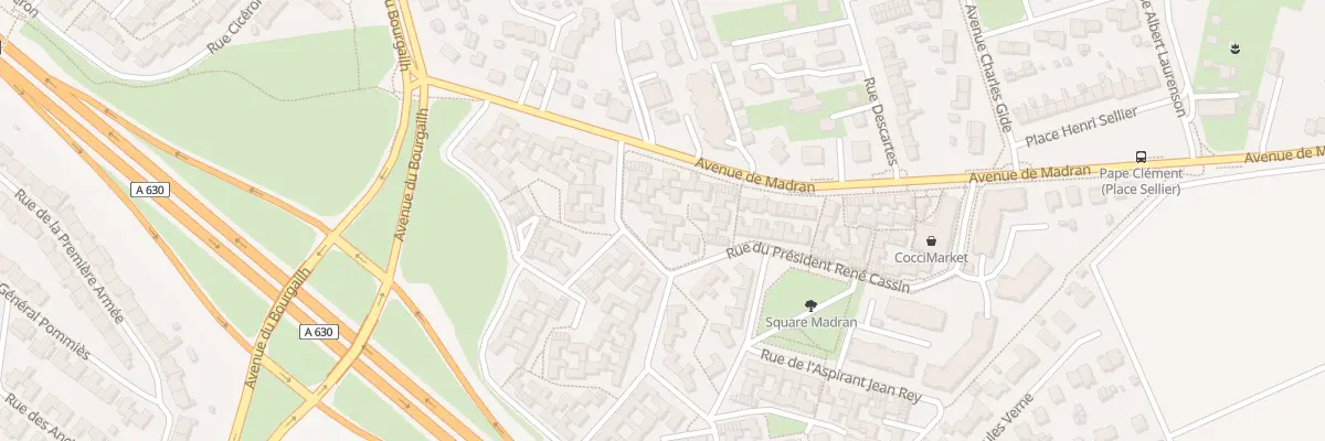 Plan du 175 Rue du Cap Olivier Massart à Pessac