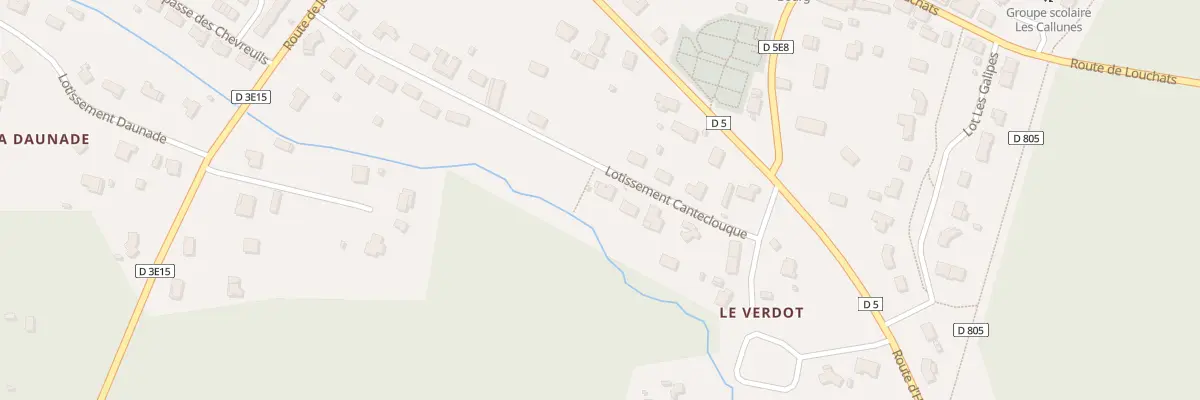 Plan du 5 Lot Canteclouque à Saint-Magne