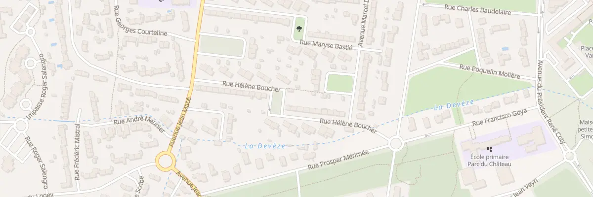 Plan du 17 Rue Helene Boucher à Mérignac