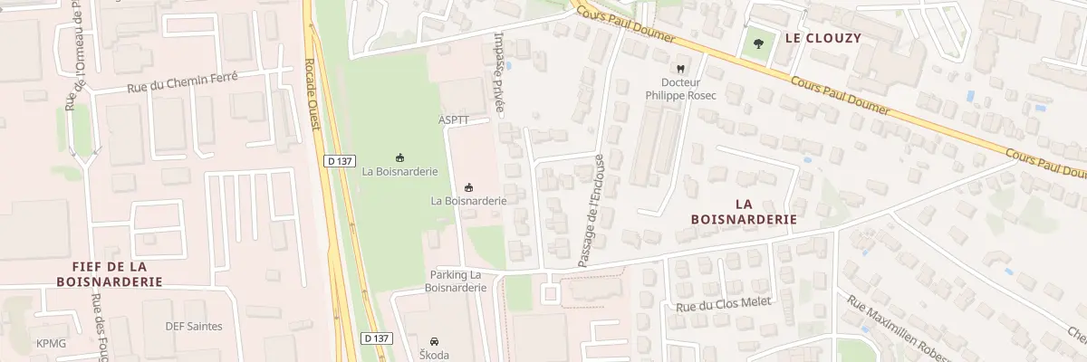 Plan du 11 Rue de l’Enclouse à Saintes