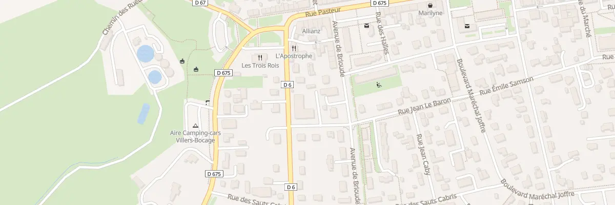 Plan du 1 Rue Jean le Baron à Villers-Bocage