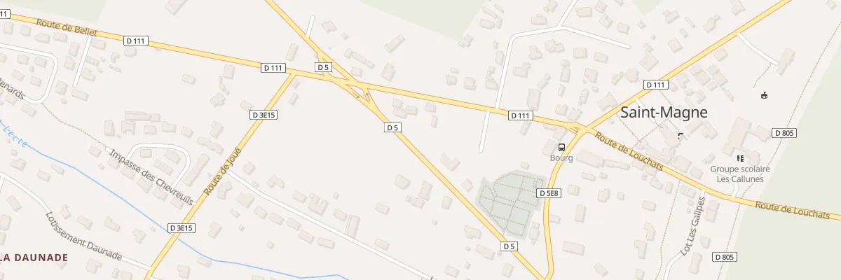 Plan du 5A Rte du Champ du Bourg à Saint-Magne