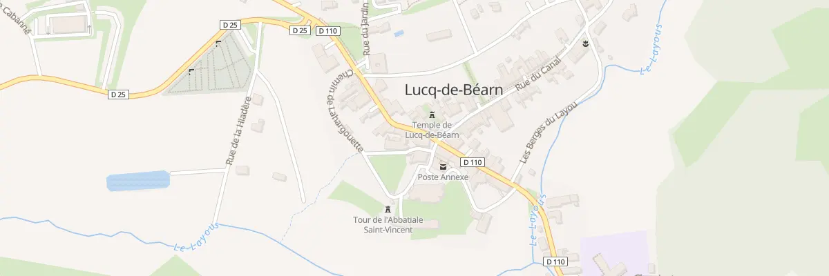 Plan du 5018 Le Bourg à Lucq-de-Béarn