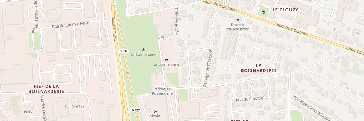 Plan du 18 Rue de l’Enclouse à Saintes