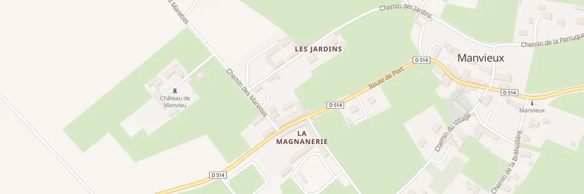 Plan du 18 Rte de Port à Manvieux