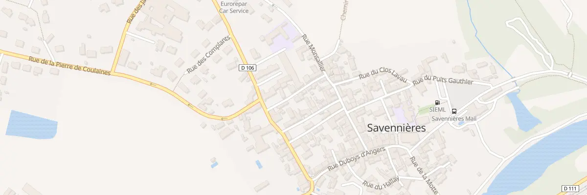 Plan du 9 Rue Raymond Delouche à Savennières