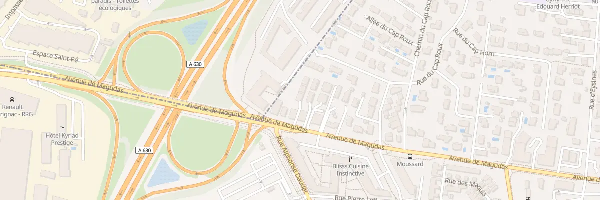 Plan du 123 Av de Magudas à Mérignac