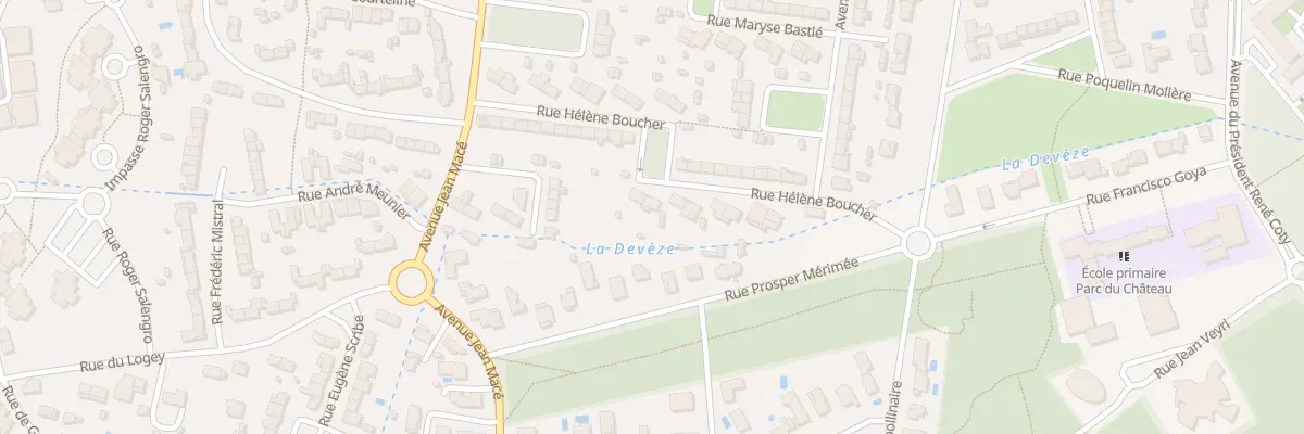 Plan du 14 Rue Helene Boucher à Mérignac