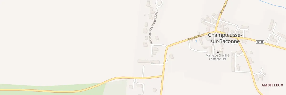 Plan du 5 Imp du Clos du Bois à Chenillé-Champteussé