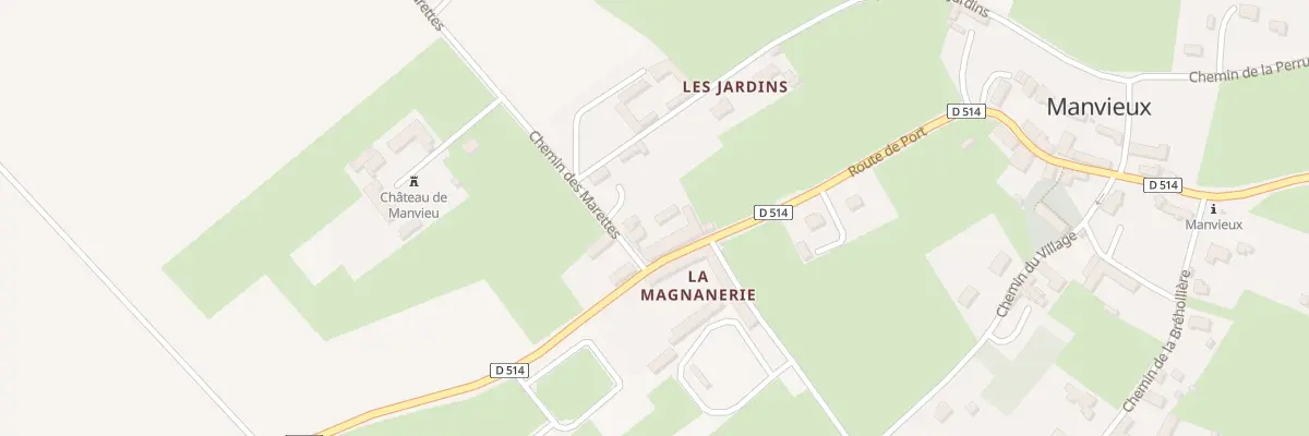 Plan du 2 Che des Marettes à Manvieux