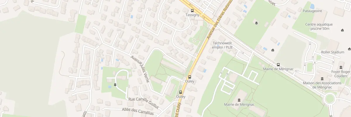 Plan du 1 Rue Jean Giraudoux à Mérignac