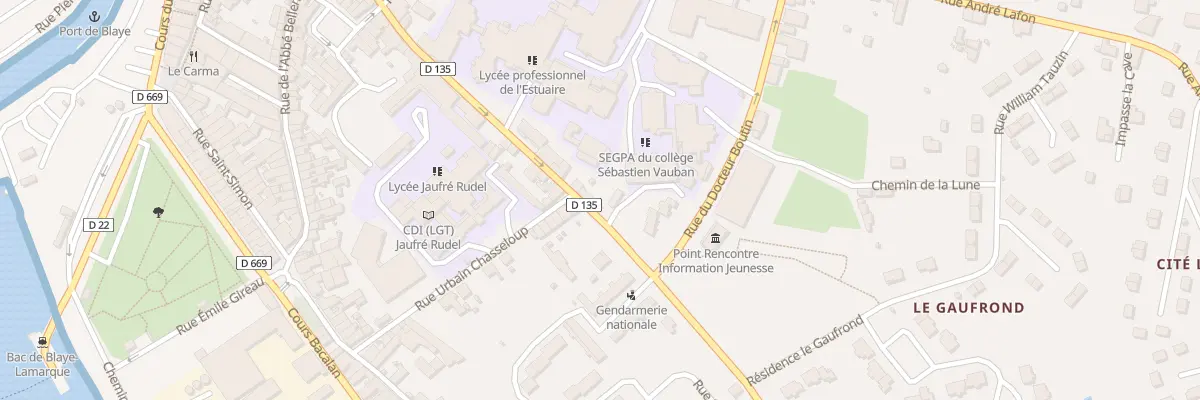Plan du 51 Rue J Rudel à Blaye