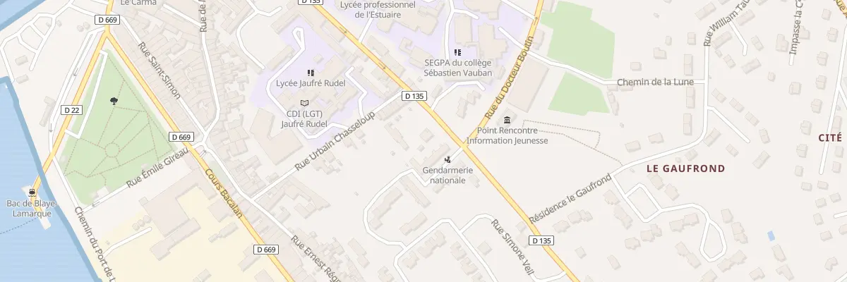 Plan du 52B Rue J Rudel à Blaye