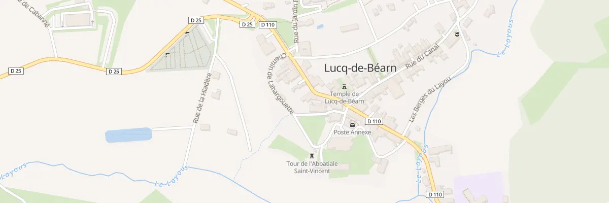 Plan du 7 Rue Bernard du Poey à Lucq-de-Béarn