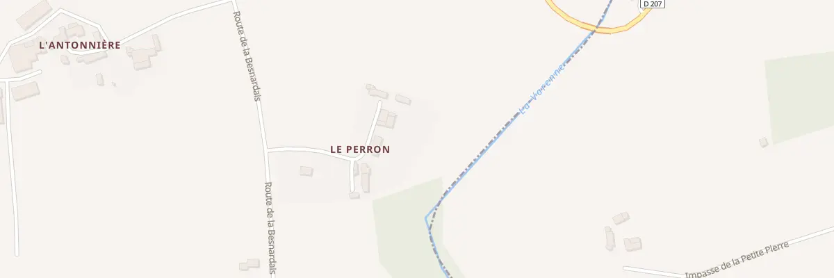 Plan du Perron à Soucé