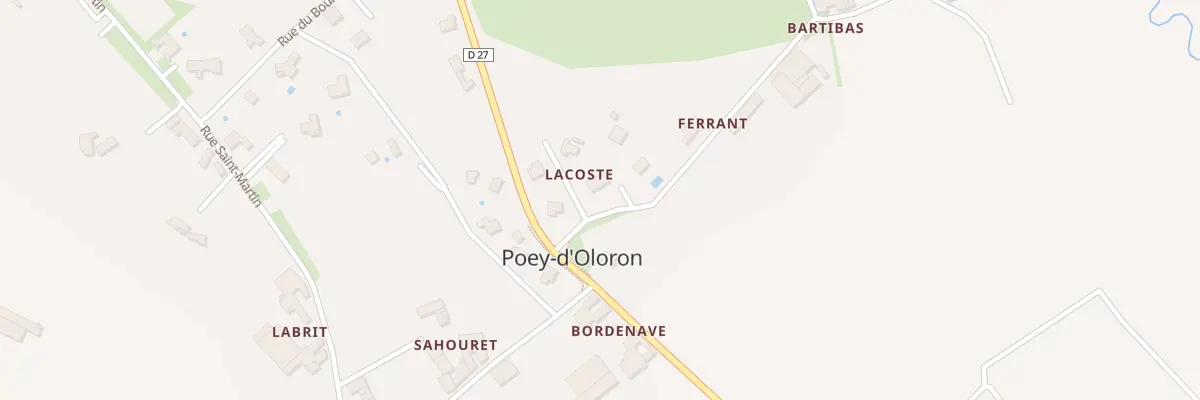 Plan du 2 Imp Turon à Poey-d’Oloron