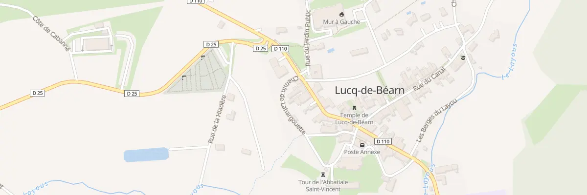 Plan du 5010 Le Bourg à Lucq-de-Béarn