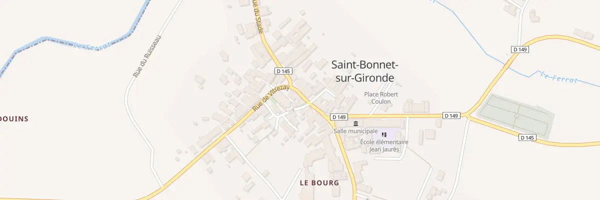 Plan du 5A Rue du Stade à Saint-Bonnet-sur-Gironde