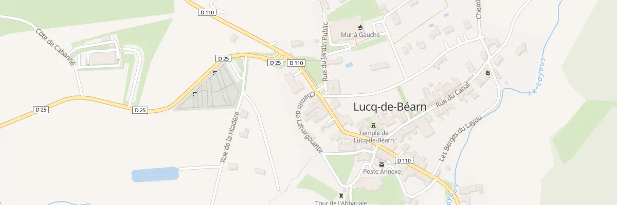 Plan du 17 Rue Bernard du Poey à Lucq-de-Béarn