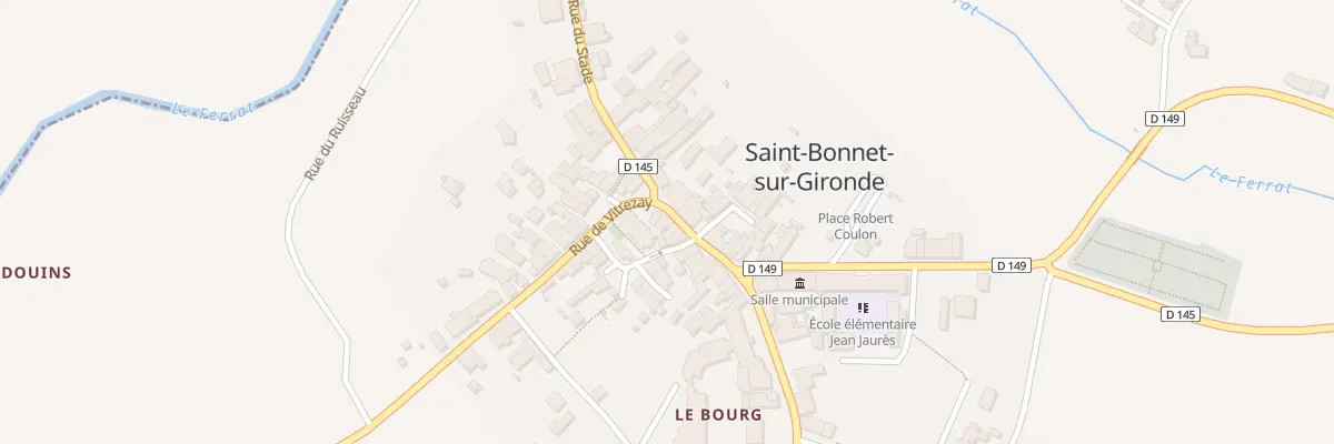 Plan du 7 Rue du Stade à Saint-Bonnet-sur-Gironde