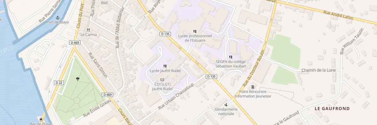 Plan du 44 Rue J Rudel à Blaye