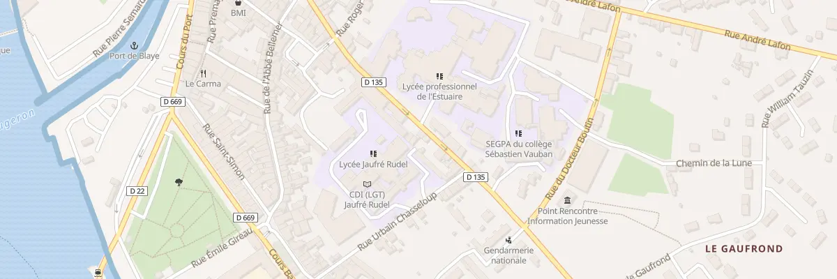 Plan du 42 Rue J Rudel à Blaye