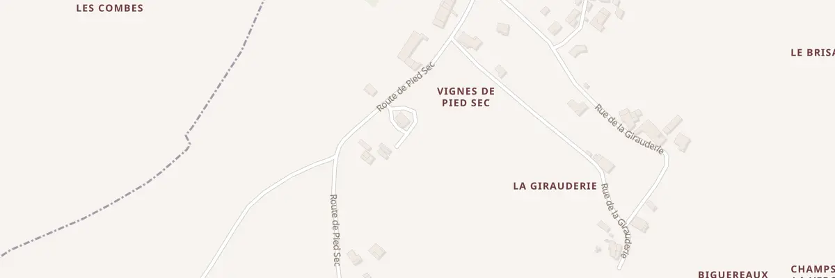 Plan du 17 Rte de Pied-sec à Saint-Georges-des-Agoûts