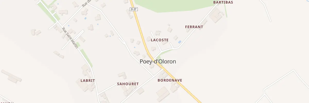 Plan du 1 Imp Turon à Poey-d’Oloron