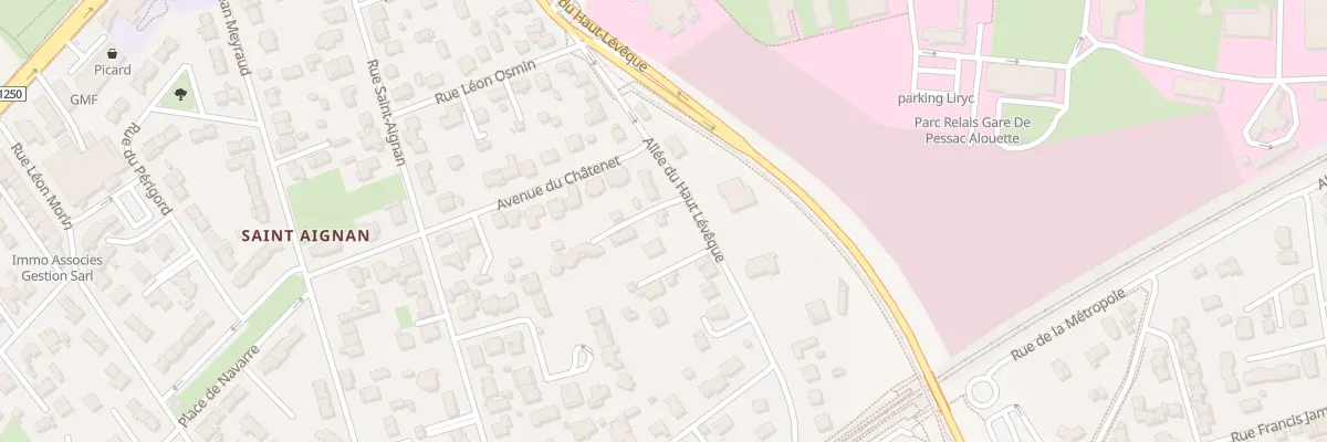 Plan du 8 All du Haut Lévèque à Pessac