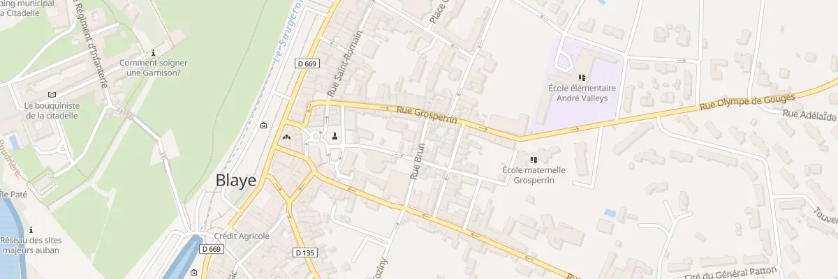 Plan du 9 Rue Brun à Blaye