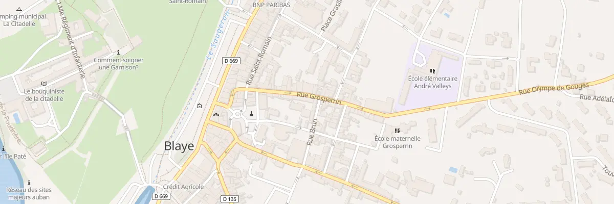Plan du 22 Rue Grosperrin à Blaye