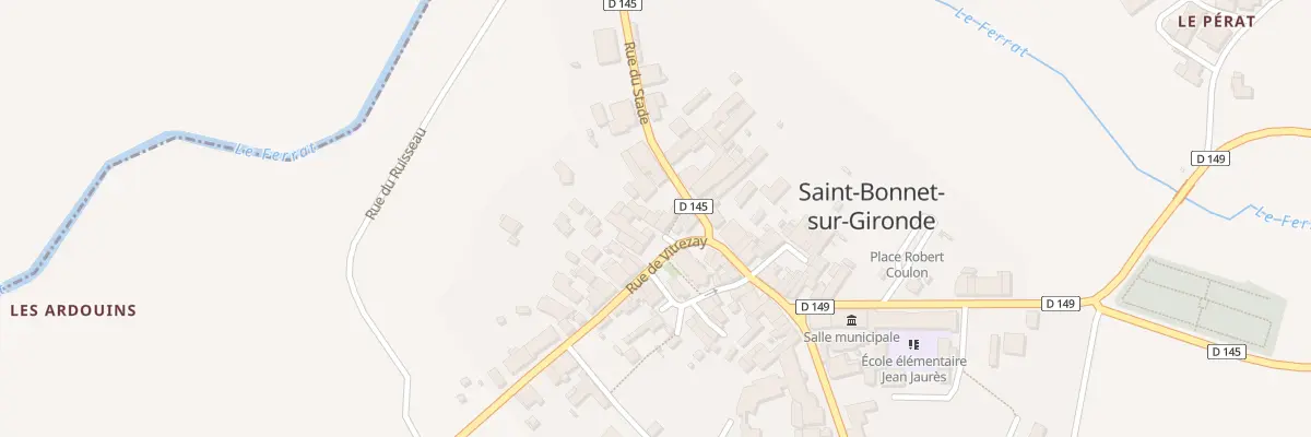 Plan du 15A Rue du Stade à Saint-Bonnet-sur-Gironde
