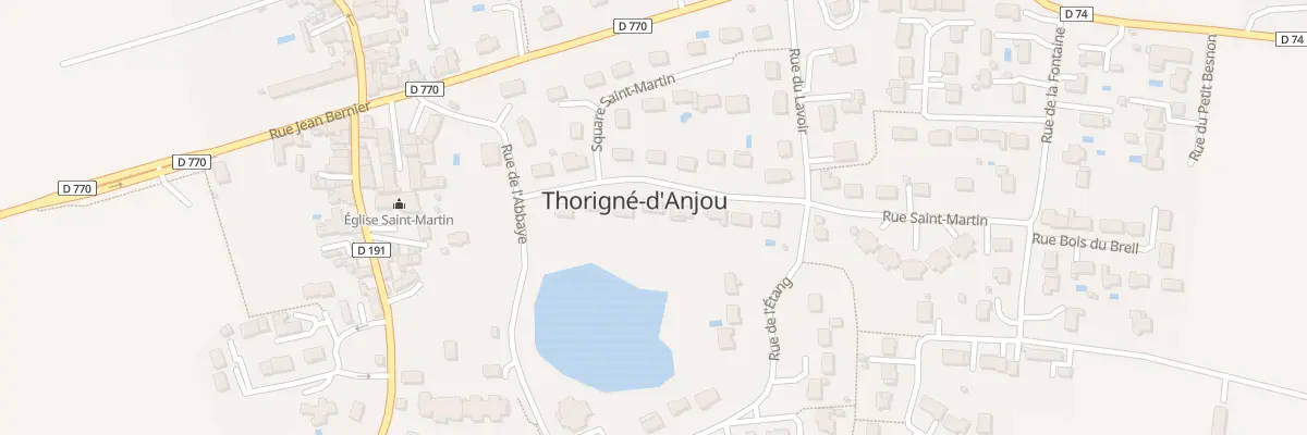 Plan du 8 Rue Saint-Martin à Thorigné-d’Anjou
