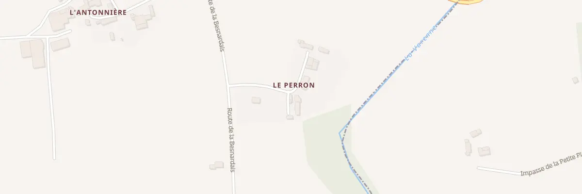 Plan du 6 Che du Perron à Soucé