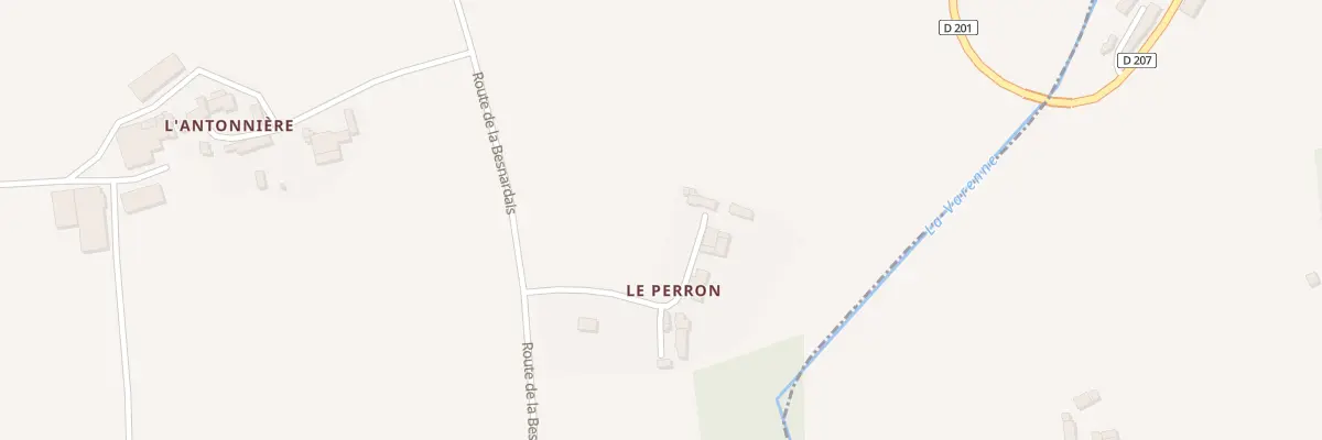 Plan du 47 Le Perron à Soucé