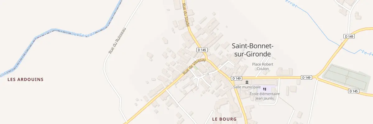 Plan du 10 Rue de Vitrezay à Saint-Bonnet-sur-Gironde