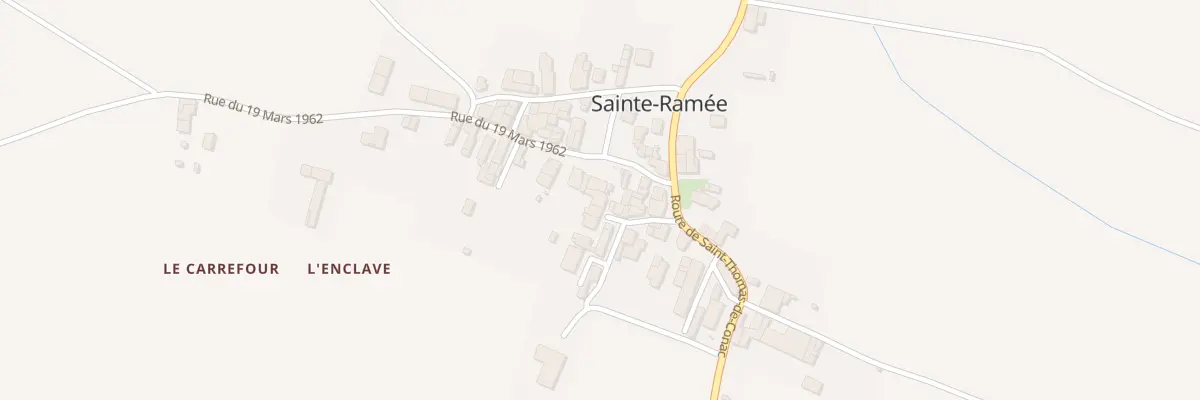 Plan du 5016 Le Bourg Sud à Sainte-Ramée