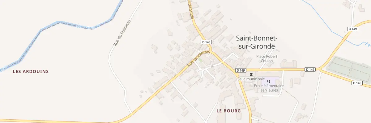 Plan du 16 Rue de Vitrezay à Saint-Bonnet-sur-Gironde