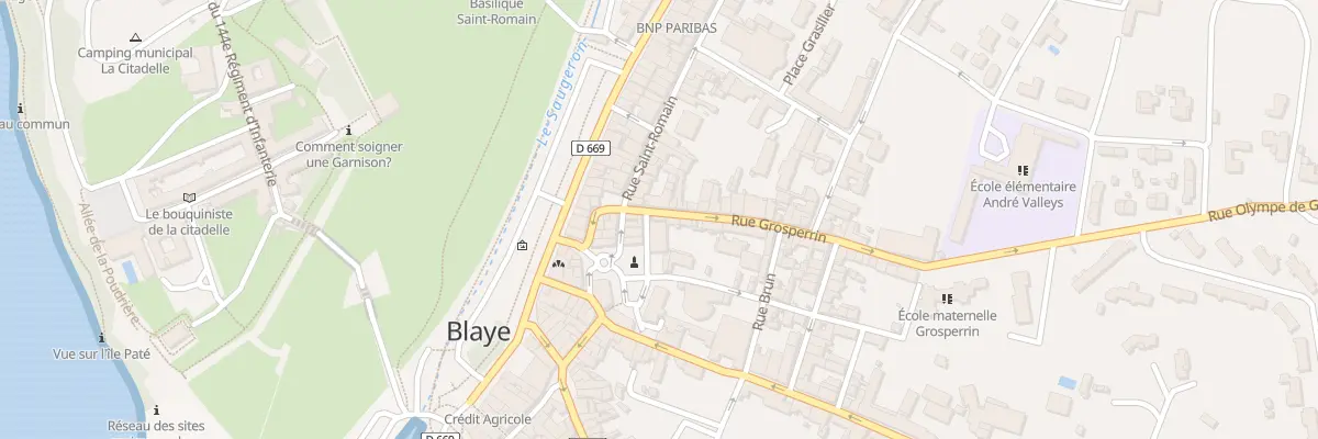 Plan du 4 Rue Grosperrin à Blaye