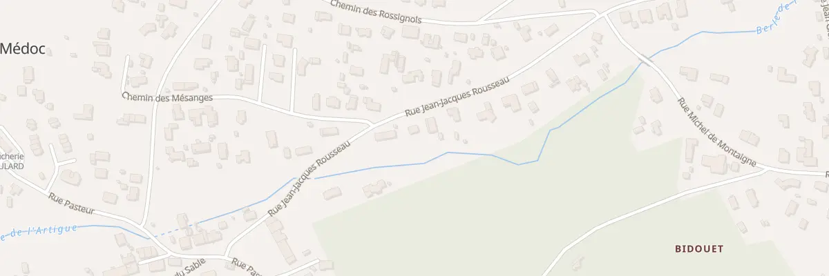 Plan du 304 Rue Jean-jacques Rousseau au Pian-Médoc
