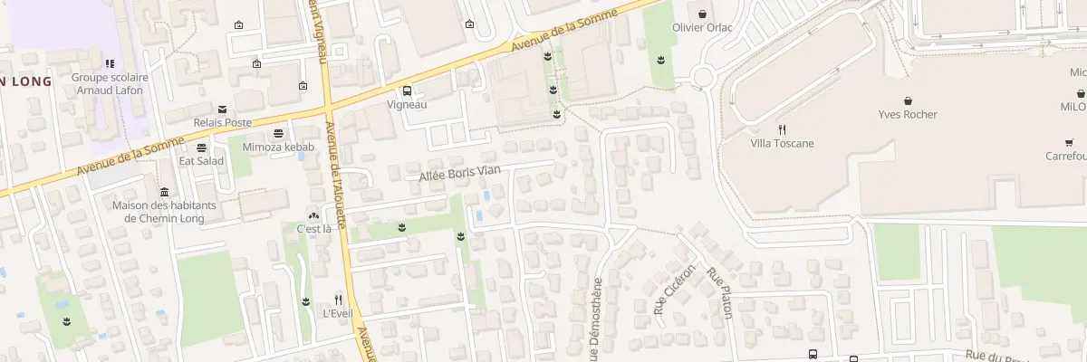 Plan du 25 Rue Boris Vian à Mérignac