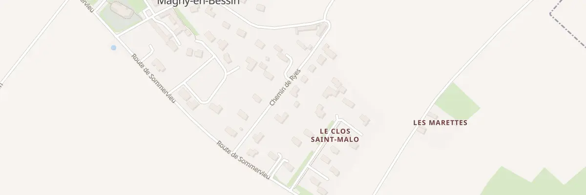 Plan du 5045 Che de Ryes à Magny-en-Bessin