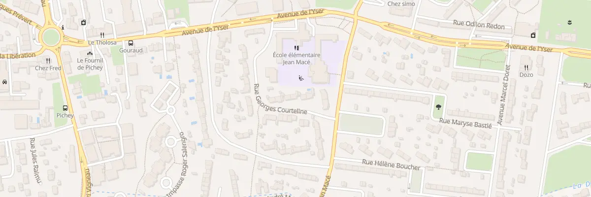 Plan du 14 Rue Georges Courteline à Mérignac