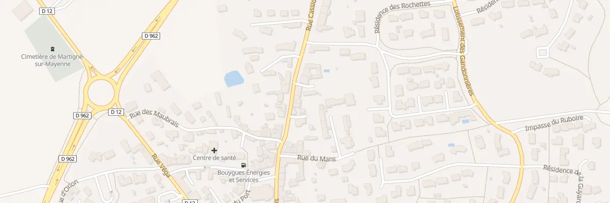 Plan du 12 Rue de Cassiopee à Martigné-sur-Mayenne
