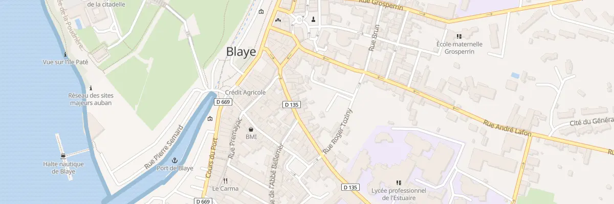 Plan du 13 Rue J Rudel à Blaye