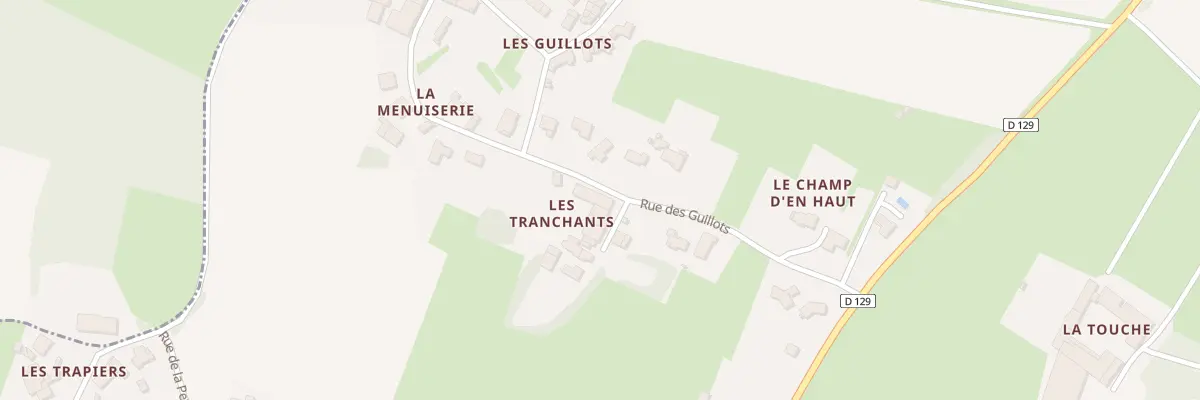 Plan du 2 Imp des Tranchants à Chermignac