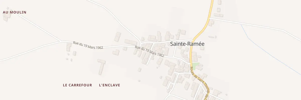 Plan du 12 Le Bourg Sud à Sainte-Ramée
