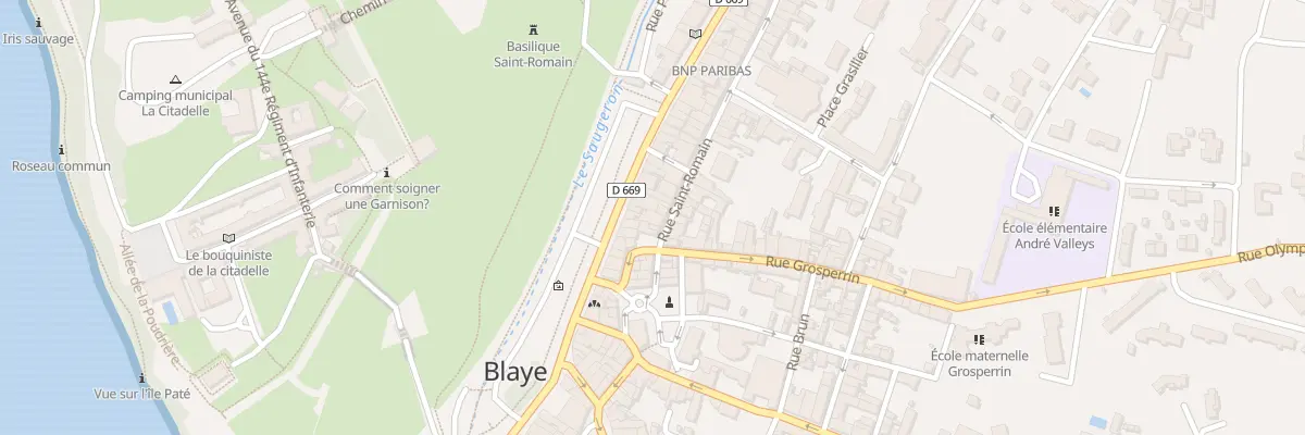 Plan du 5 Rue Saint-Romain à Blaye
